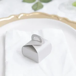 Bomboniere Chocolate Petite Box Silver Pk20 (45x45x60mmH)