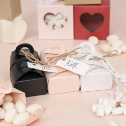 Bomboniere Chocolate Petite Box Black Pk20 (45x45x60mmH)