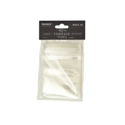 Boutonniere Pockets Self Sealing Pack 10 Clear (7.5x11cmH)