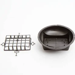 Bowl & Guard No.6 Rectangle Base (17Dx5.5cmH) Black