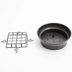 Bowl & Guard No.7 Round Base (18.3Dx6cmH) Black