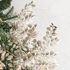 Boxwood Leaf Spray Champagne (83cmH)