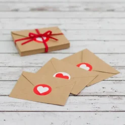 Brown Kraft Envelopes Lick & Stick (85x110mm) Pack 100