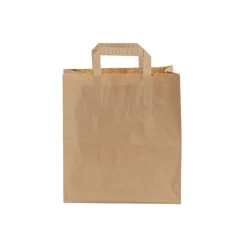 Brown Kraft Take Away Paper Bag Pack 10 (260Wx140Gx290mmH)