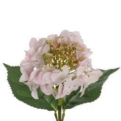 Budding Real Touch Hydrangea Stem White Pink (18cmDx70cmH)