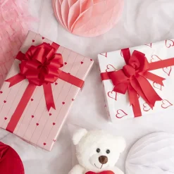 Bulk Grosgrain Ribbon Plain Rouge Red (25mmx50m)