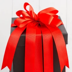 Bulk Grosgrain Ribbon Plain Red (25mmx50m)