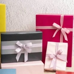 Bulk Grosgrain Ribbon Plain Dark Pink (25mmx50m)