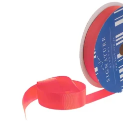 Bulk Grosgrain Ribbon Plain Watermelon (25mmx50m)