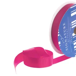 Bulk Grosgrain Ribbon Plain Hot Pink (25mmx50m)