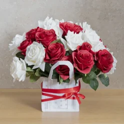 Bulk Ribbon Single Face Satin Rouge Red (10mmx50m)