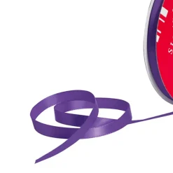 Bulk Ribbon Single Face Satin Violet (10mmx50m)