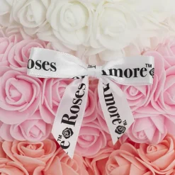 Bulk Ribbon Single Face Satin White (25mmx50m)