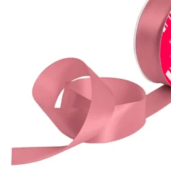 Bulk Ribbon Single Face Satin Dusty Pink (38mmx50m)