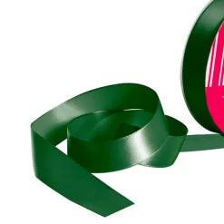 Bulk Ribbon Single Face Satin Hunter Green (25mmx50m)