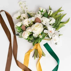 Bulk Ribbon Single Face Satin Gold (38mmx50m)