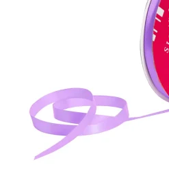 Bulk Ribbon Single Face Satin Light Purple (10mmx50m)