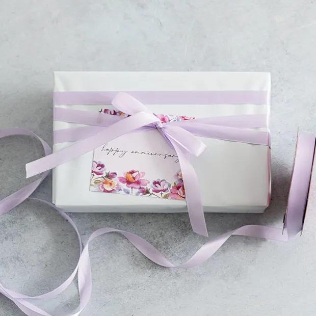 Bulk Ribbon Single Face Satin Lavender Orchid (15mmx50m)