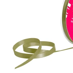 Bulk Ribbon Single Face Satin Olive (10mmx50m)