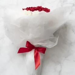 Bulk Ribbon Single Face Satin Rouge Red (38mmx50m)