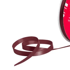 Bulk Ribbon Single Face Satin Burgundy (10mmx50m)