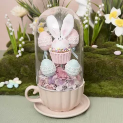 Bunny Cupcake Pick Pack 2 Pink (9.5x7x33cmH)