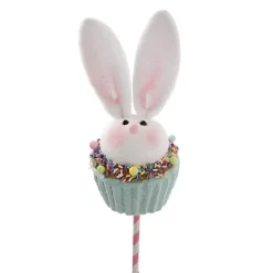 Bunny Cupcake Pick Pack 2 Blue (9.5x7x33cmH)