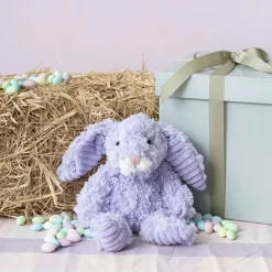 Bunny Nibbles Plush Soft Toy Soft Purple (22cmST)