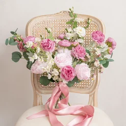 Buttercup Ranunculus Spray x3 Dusty Pink (52cmH)