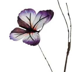 Butterfly Twig Branch Spray Blue (70cmH)