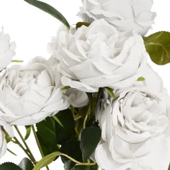 Cabbage Rose x 10 Heads Bouquet White (9cmDx45cmH)