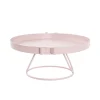 Cake Display Stand w Bow Pink (30cmDx13.5cmH)