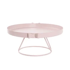 Cake Display Stand w Bow Pink (30cmDx13.5cmH)