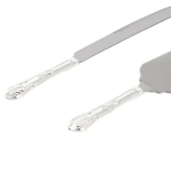 Cake Knife Set Vintage Look Silver (23Wx318mmL & 70Wx270mmL)