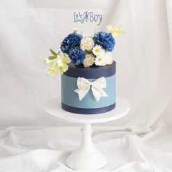 Cake Topper It's a Boy Rhinestone Blue (10cmWx16cmH)