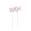 Cake Topper It's a Girl Rhinestone Pink (9.5cmWx16cmH)
