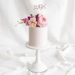 Cake Topper It's a Girl Rhinestone Pink (9.5cmWx16cmH)