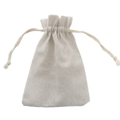 Calico Gift Bomboniere Pouch Medium Pk10 Natural (12x17cmH)