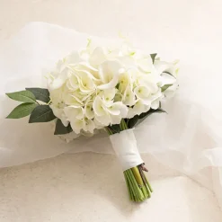 Calla Lily Mini Bouquet Real Touch White (9 Flowers 35cmST)