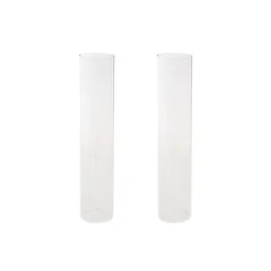Candelabra Glass Hurricane Sleeve Pack 2 (6cmDx30cmH)