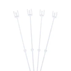 Card Forks 30cm (12") Cardette Clear Pack 100