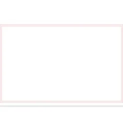 Cards Blank Silhouette Pink (10x6.5cmH) Pack 50