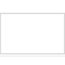 Cards Blank Silhouette Silver (10x6.5cmH) Pack 50