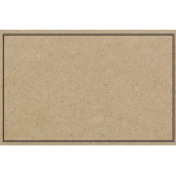 Cards Brown Kraft Blank Black Border (10x6.5cm) Pack 50