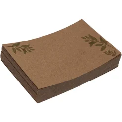 Cards Brown Kraft Gum Leaf Sprays (10x6.5cmH) Pk 50