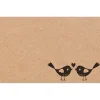 Cards Brown Kraft Love Birds (10x6.5cm) Pack 50