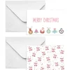 Cards Christmas Merry Bright with Envelopes Pk50 (10x6.5cmH)