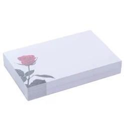 Cards Rose Bud Single (10x6.5cmH) Pack 50