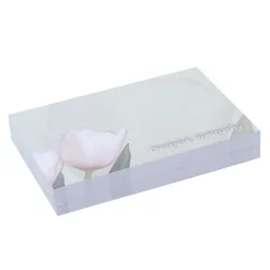 Cards Tulips Deepest Sympathy Green Card (10x6.5cmH) Pack 50