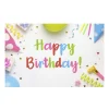 Cards White Birthday Decorations Pastel (10x6.5cmH) Pack 50